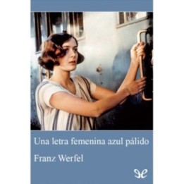 Una letra femenina azul pálido