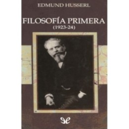 Filosofía primera (1923-1924)