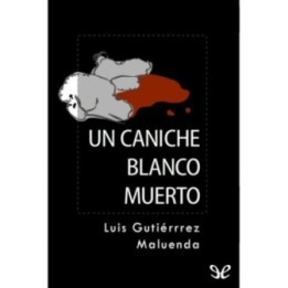 Un caniche blanco muerto